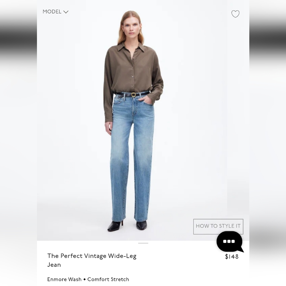 The Perfect Vintage Wide Leg Jean Enmore 27